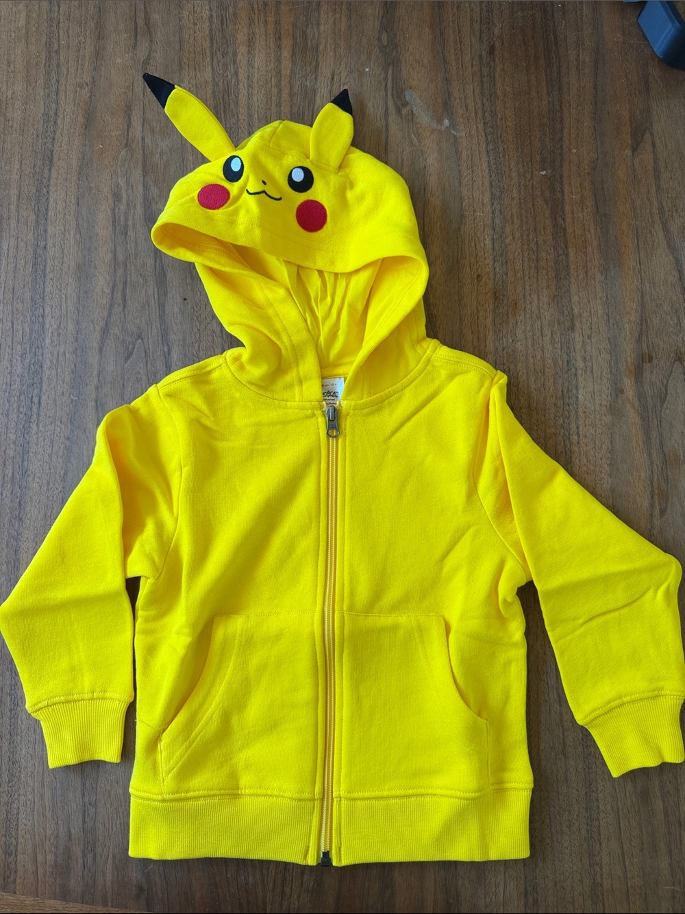 Hanna Andersson Bright Yellow Pikachu Zip Hoodie (Pokémon)